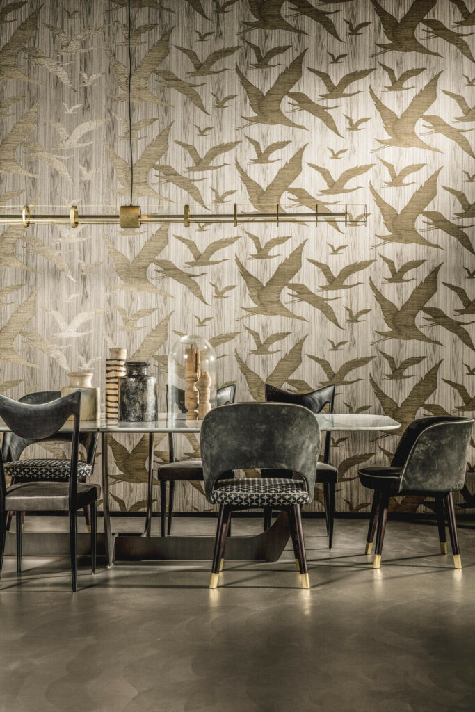 Arte Ligna Hover behang in kleur 42041 (42041) - Interieur impressie