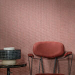 Arte Ligna Scope behang in kleur Terracotta (42079) - Interieur impressie