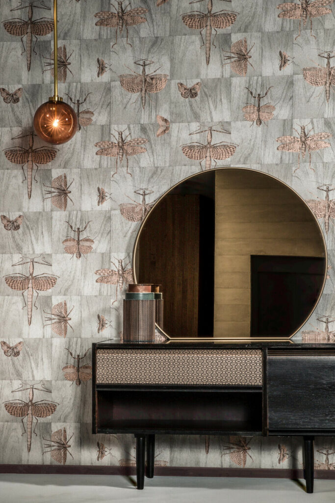 Arte Ligna Wings behang in kleur 42000 (42000) - Interieur impressie