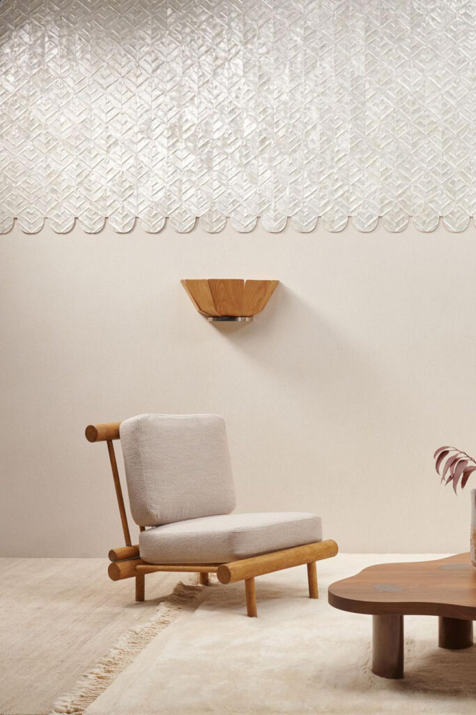 Arte Luster Abalone behang (70323) - Interieur impressie