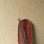 Arte Manila Tulle behang in kleur Sand (73080A) - Interieur impressie