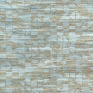 Arte Marquesa Cyperus behang in kleur Blue Silver (31733) - Product close-up