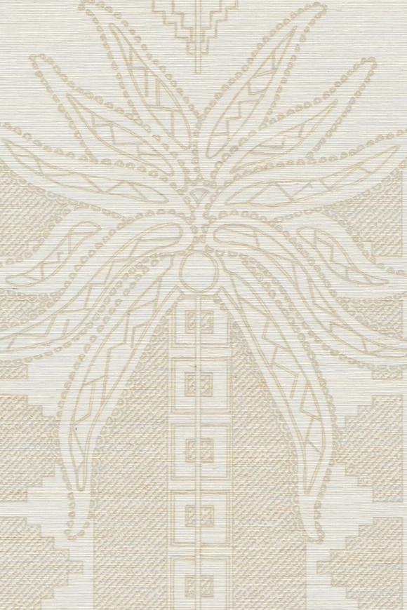Arte Marquesa Fenua behang in kleur Silver Ivory (31700) - Product close-up