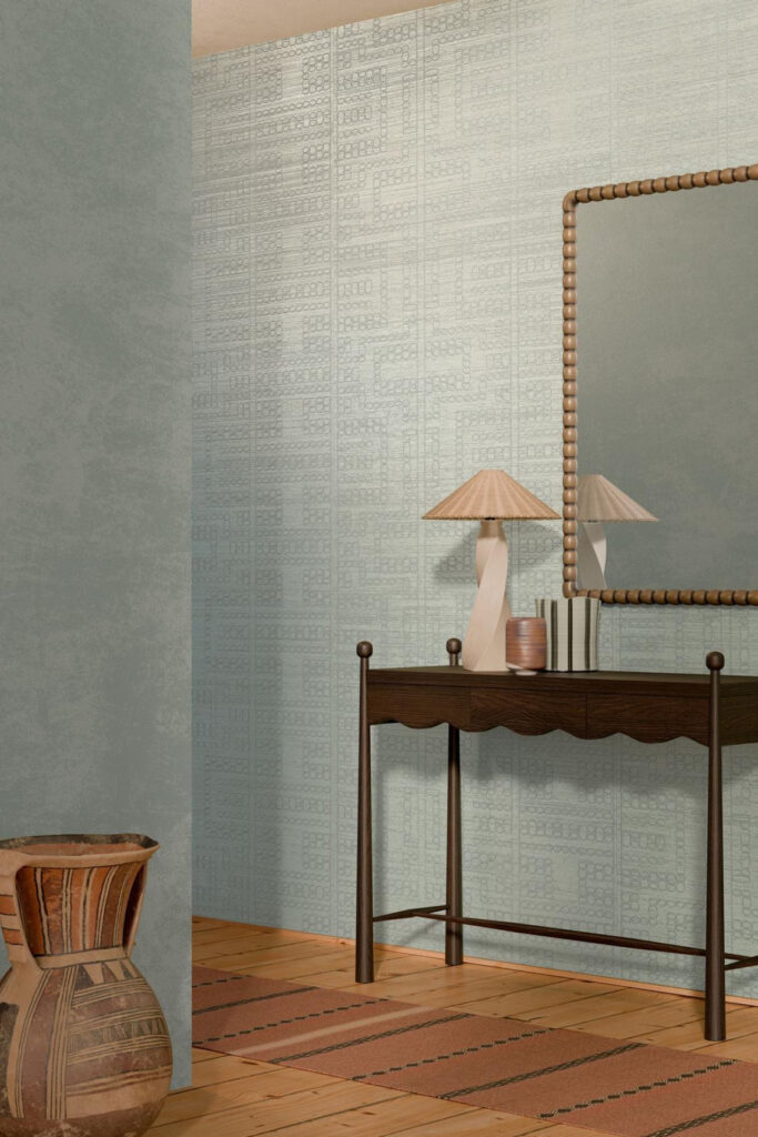 Arte Marquesa Taio behang in kleur Wythe Blue (31711) - Interieur impressie