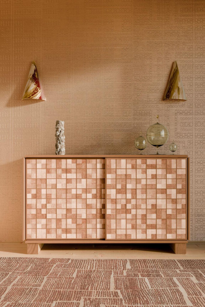Arte Marquesa Taio behang in kleur Blush (31714) - Interieur impressie