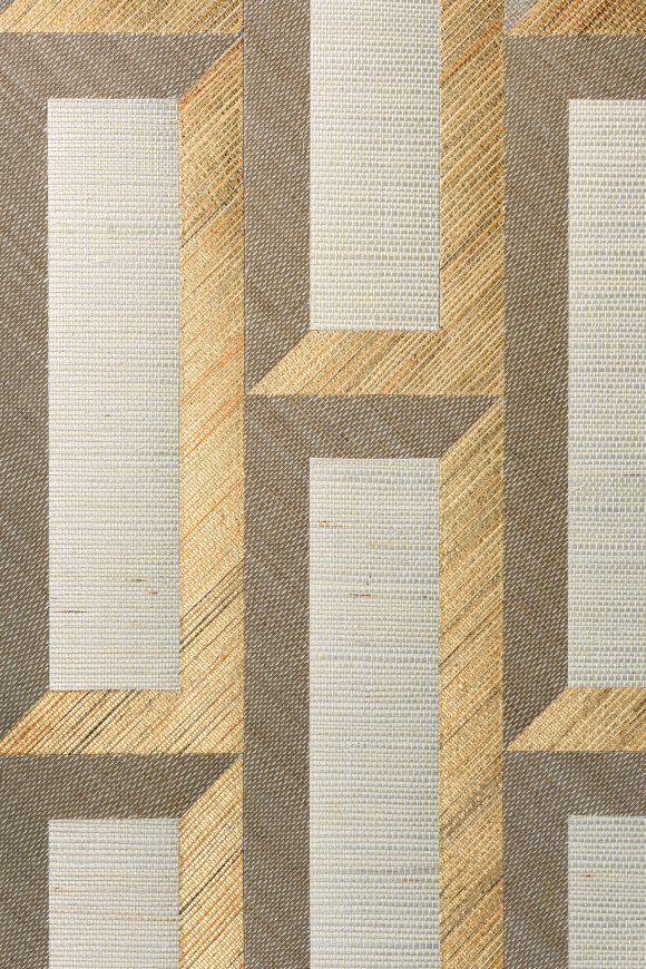 Arte Marqueterie Biseau behang in kleur Gold Beige (72720) - Product close-up