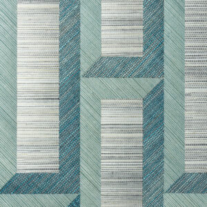 Arte Marqueterie Biseau behang in kleur Turquoise Teal (72721) - Product close-up