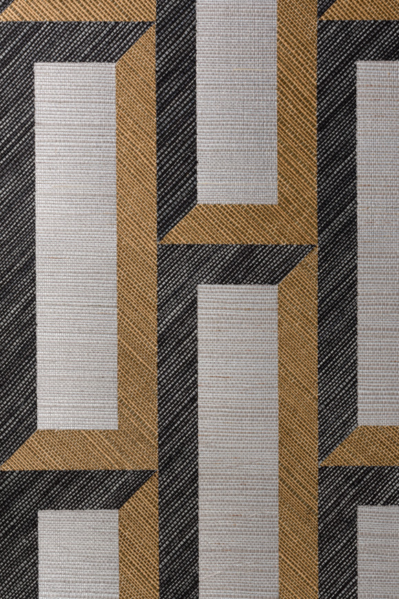 Arte Marqueterie Biseau behang in kleur Bronze Black (72723) - Product close-up