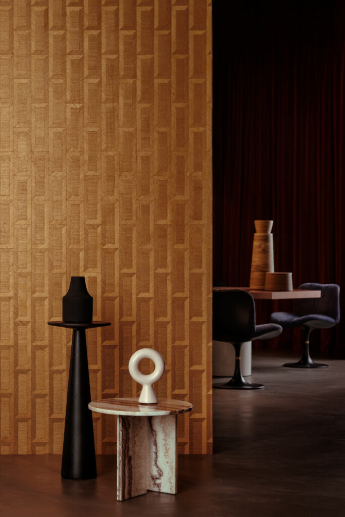 Arte Marqueterie Biseau behang in kleur Sunburst (72732) - Interieur impressie