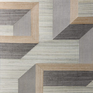 Arte Marqueterie Detour behang in kleur Silver Linen (72700) - Product close-up