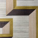 Arte Marqueterie Detour behang in kleur Beige Olive (72701) - Product close-up