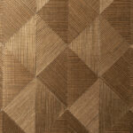 Arte Marqueterie Optique behang in kleur Copper (72761) - Product close-up