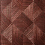 Arte Marqueterie Optique behang in kleur Rubis (72762) - Product close-up