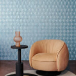 Arte Marqueterie Optique behang in kleur Sky (72763) - Interieur impressie