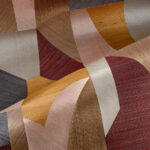 Arte Marqueterie Puzzle behang in kleur Orange Ruby (72770) - Product close-up