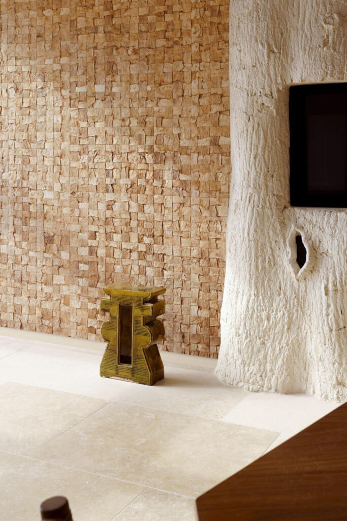 Arte Melaky Alba behang in kleur Bark (40701) - Interieur impressie