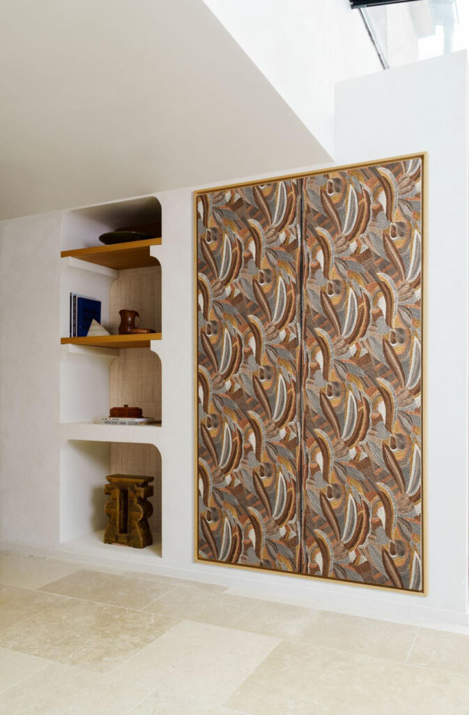 Arte Melaky Mandrava behang in kleur Havana (40761) - Interieur impressie