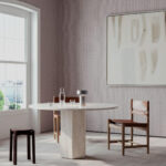 Arte Merino Lana behang in kleur Lavender (63512) - Interieur impressie