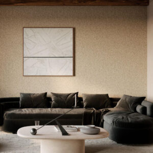 Arte Merino Montagna behang in kleur Biscuit (63527) - Interieur impressie