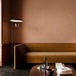 Arte Merino Montagna behang in kleur Marmalade (63529) - Interieur impressie