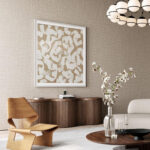 Arte Merino Ovillo behang in kleur Umber (63545) - Interieur impressie