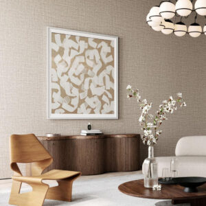 Arte Merino Ovillo behang in kleur Umber (63545) - Interieur impressie
