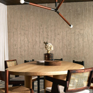 Arte Metal x patina Alepine behang in kleur Brass (60130) - Interieur impressie