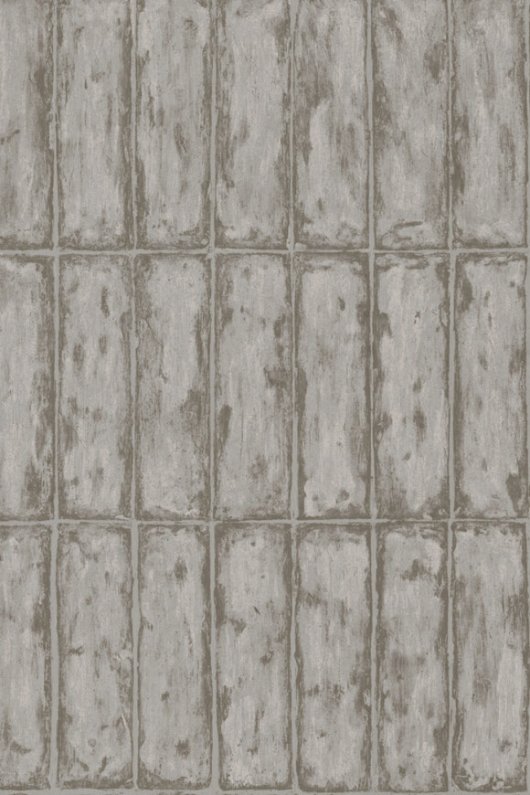 Arte Metal x patina Chalk stone behang in kleur Silver (60124) - Product close-up