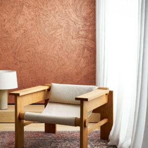 Arte Metal x patina Impasto behang in kleur Copper (60100) - Interieur impressie