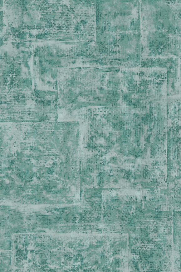 Arte Metal x patina Quilt behang in kleur Glazed Sage (60141) - Product close-up