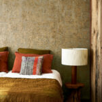 Arte Metal x patina Quilt behang in kleur Pale Gold (60143) - Interieur impressie