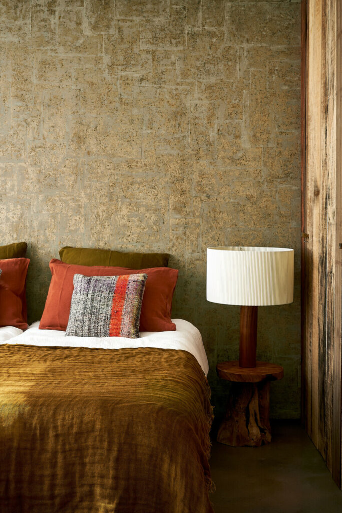 Arte Metal x patina Quilt behang in kleur Pale Gold (60143) - Interieur impressie