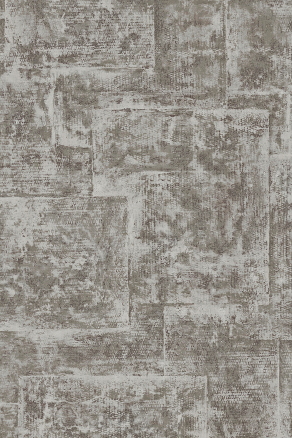 Arte Metal-x-patina Quilt behang in kleur Shiny Steel (60144) - Product close-up