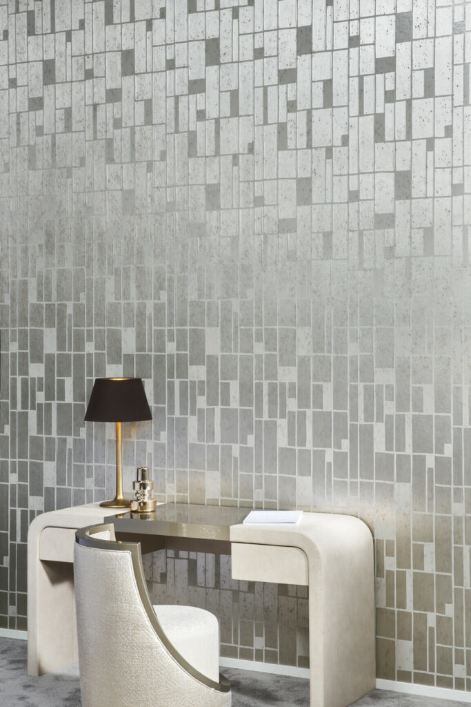 Arte Metal x signum Quadra behang in kleur 37660 (37660) - Interieur impressie