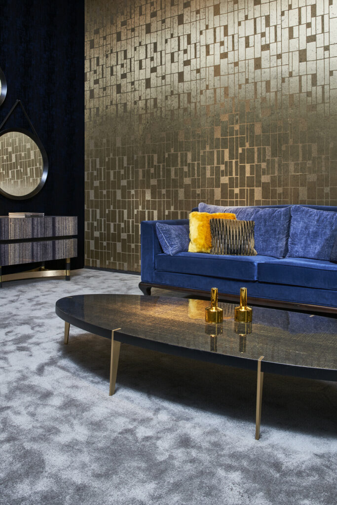 Arte Metal x signum Quadra behang in kleur 37662 (37662) - Interieur impressie