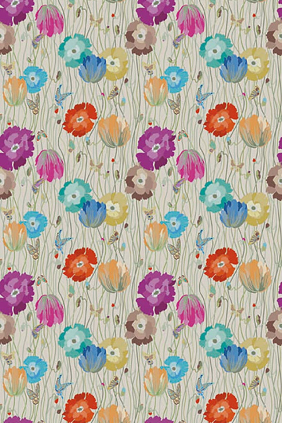Missoni-home-wallcoverings-02 Poppies behang in kleur 10194 (10194) - Product close-up
