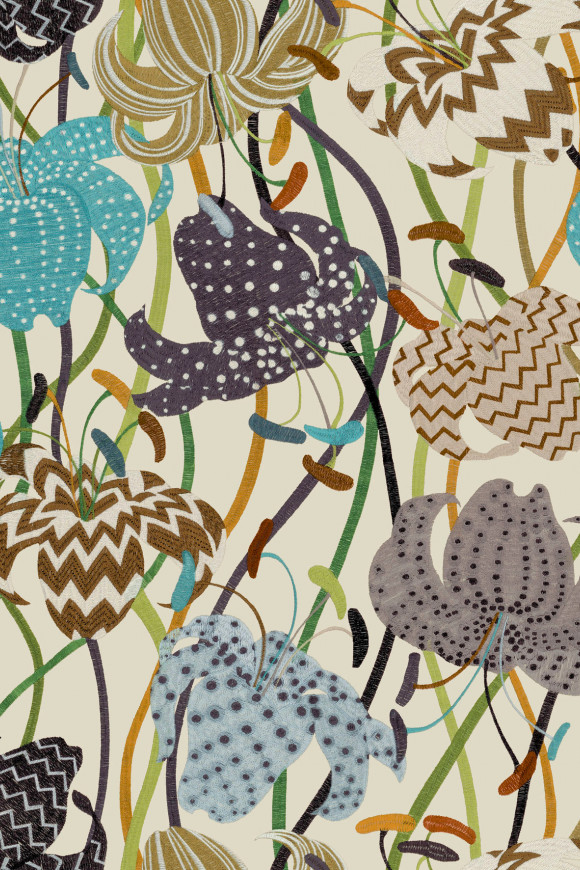 Missoni home wallcoverings 03 Lilium behang in kleur 10230 (10230) - Product close-up