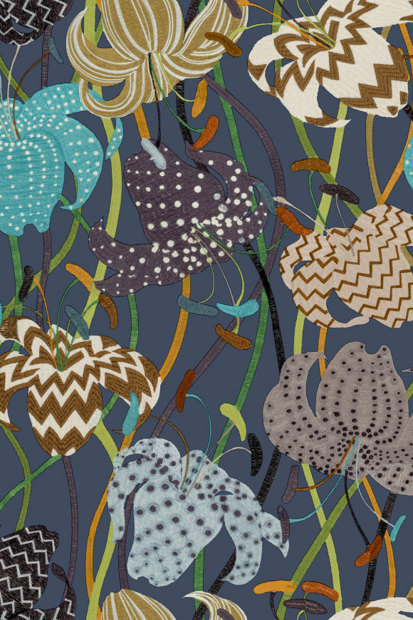 Missoni home wallcoverings 03 Lilium behang in kleur 10233 (10233) - Product close-up