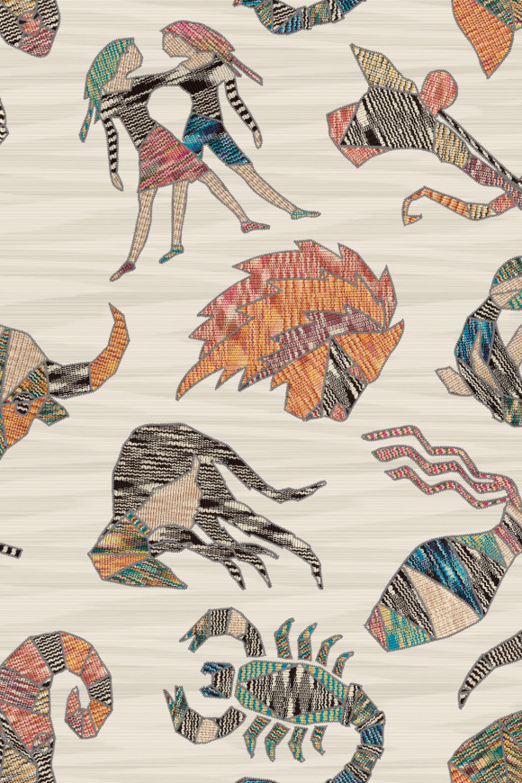 Missoni home wallcoverings 04 Constellations behang in kleur 10352 (10352) - Product close-up