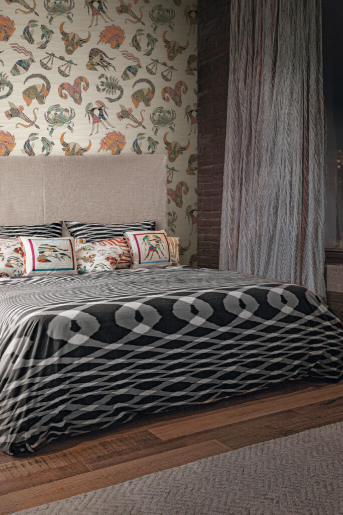 Missoni home wallcoverings 04 Constellations behang in kleur 10352 (10352) - Interieur impressie