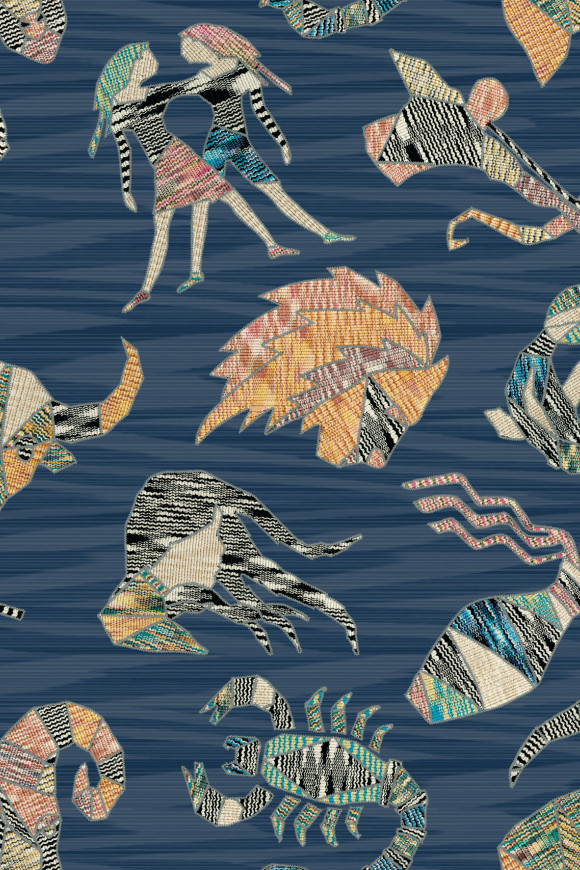 Missoni home wallcoverings 04 Constellations behang in kleur 10353 (10353) - Product close-up