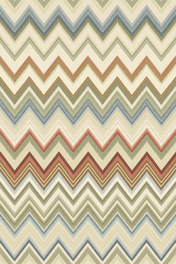 Missoni home wallcoverings 04 Happy zigzag behang in kleur 10330 (10330) - Product close-up