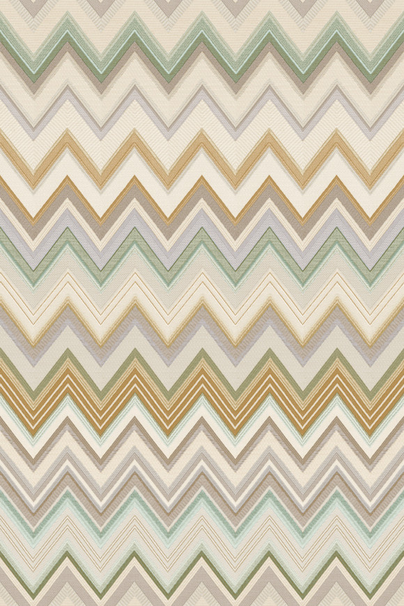 Missoni-home-wallcoverings-04 Happy Zigzag behang in kleur 10333 (10333) - Product close-up