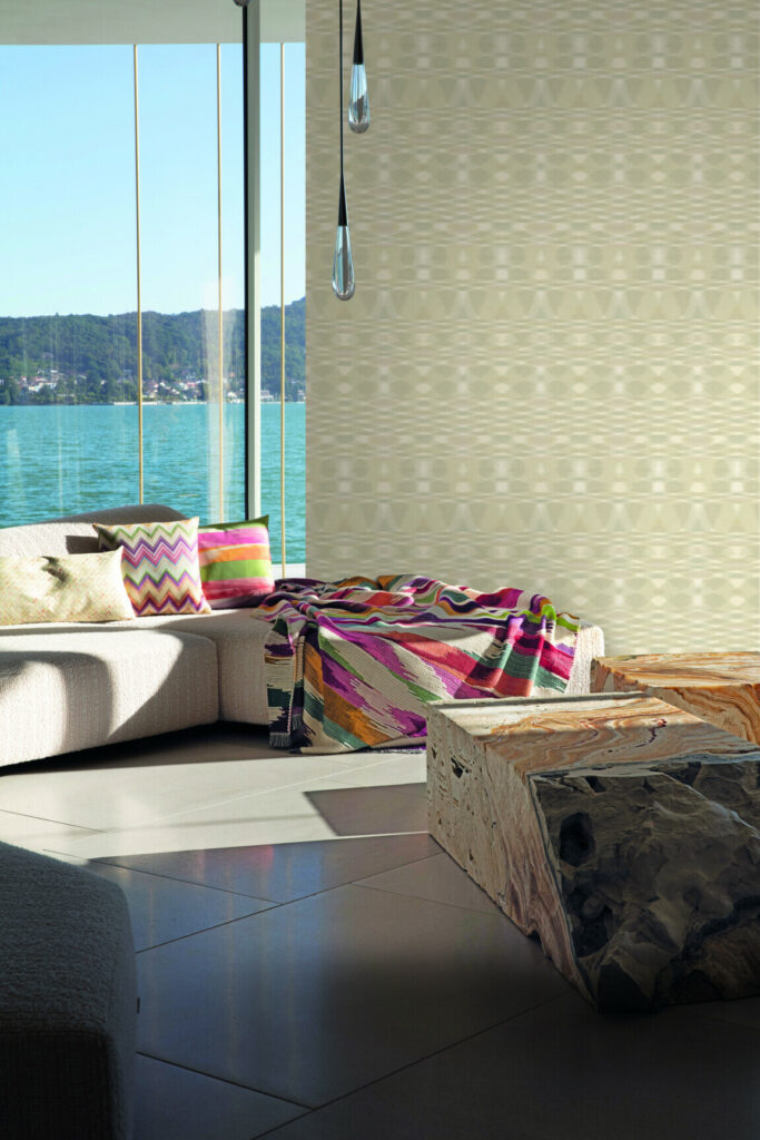 Missoni home wallcoverings 04 Sunrise flame behang in kleur 10320 (10320) - Interieur impressie
