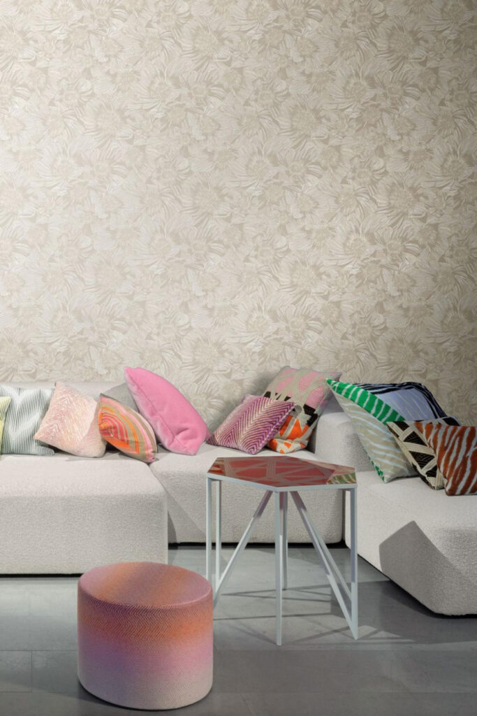 Missoni home wallcoverings 05 Anemoni behang in kleur MI10502 (MI10502) - Interieur impressie