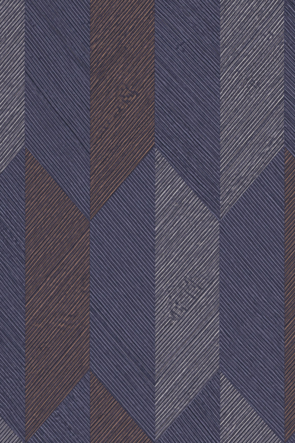 Arte Monsoon 20 Arrow behang in kleur Copper Night (26525A) - Product close-up