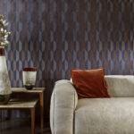 Arte Monsoon 20 Arrow behang in kleur Copper Night (26525A) - Interieur impressie