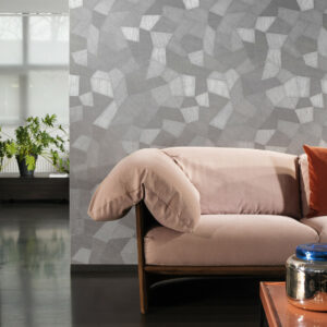 Arte Monsoon 20 Facet behang in kleur Pigeon (26540A) - Interieur impressie
