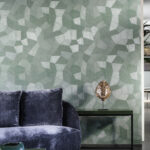 Arte Monsoon 20 Facet behang in kleur Eucalyptus (26544A) - Interieur impressie