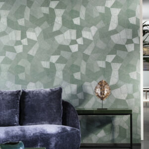Arte Monsoon 20 Facet behang in kleur Eucalyptus (26544A) - Interieur impressie